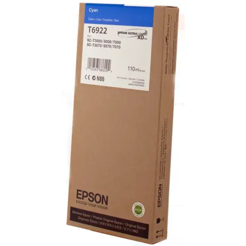 Tusz Epson T6922 do SureColor SC-T3000/5000/7000 | 110ml | Cyan